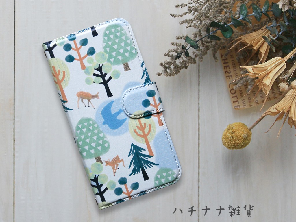 PUU＊木　手帳型スマホケース
